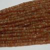 This listing is for the 1 strand of Sunstone Smooth Wheel shape beads in size of 5 mm approx,,Length: 16 inch